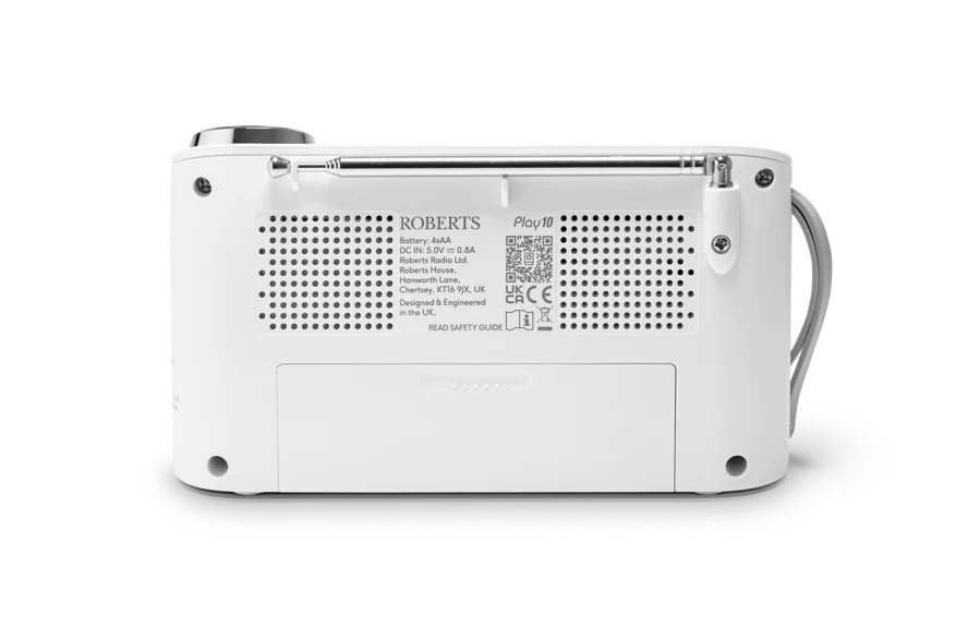 Roberts DAB+/FM Portable Radio - White | X-PLAY10WH - Image 4