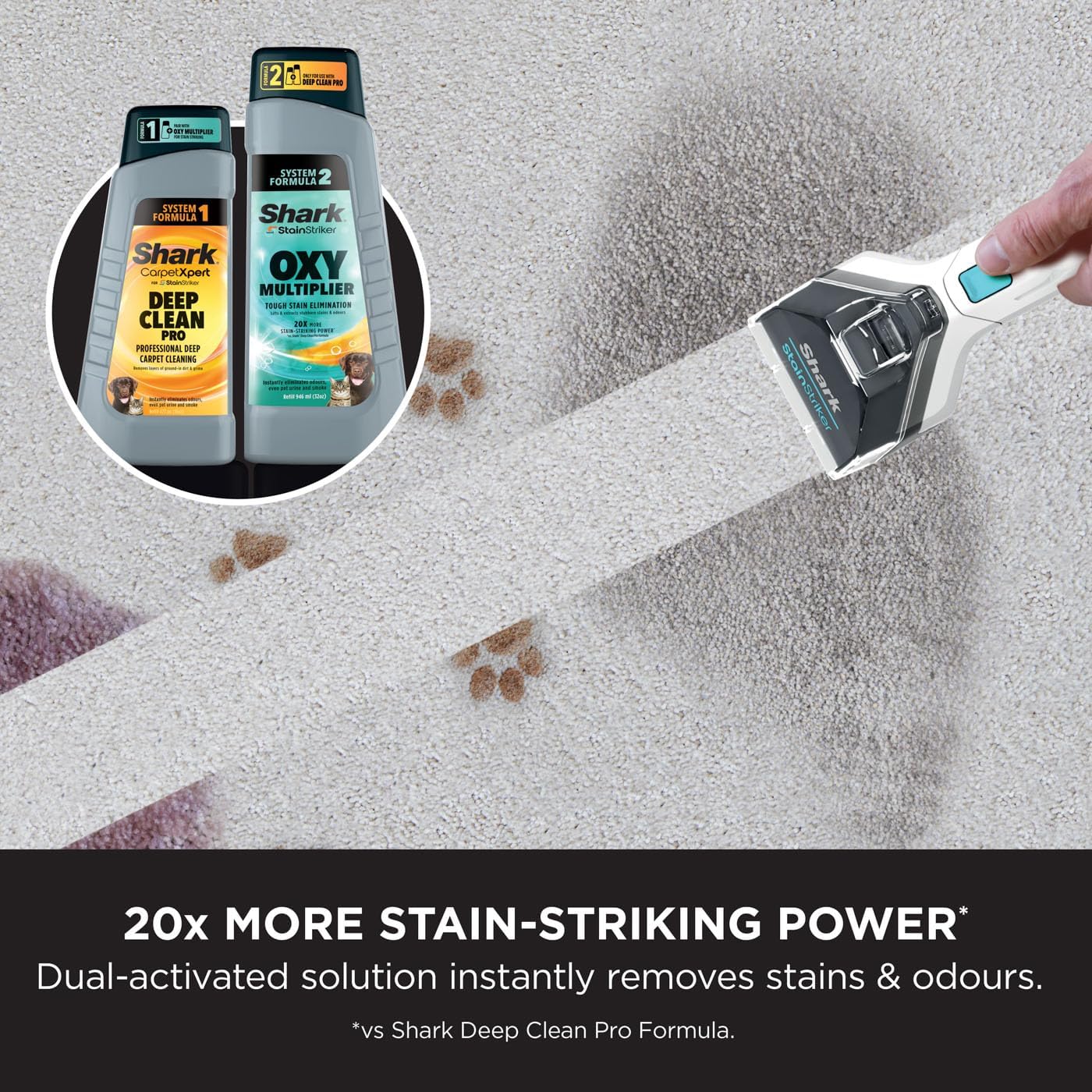 Shark StainStriker & CarpetXpert Formula Bundle 946ml/474ml | XSKCHMBNDLUKT - Image 4